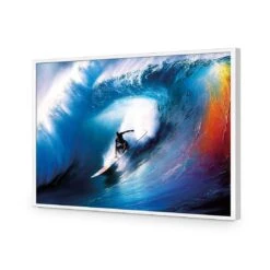 Electric Wave -WALL ART DESGIN SALE electric wave acrylic glass no border white frame 45x30cm 345701