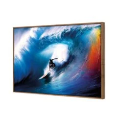 Electric Wave -WALL ART DESGIN SALE electric wave canvas natural frame 45x30cm 499684