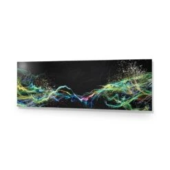 Electricity On Black, Long Acrylic Print Art -WALL ART DESGIN SALE electricity on black long acrylic glass art without border no frame 60x20cm 455993