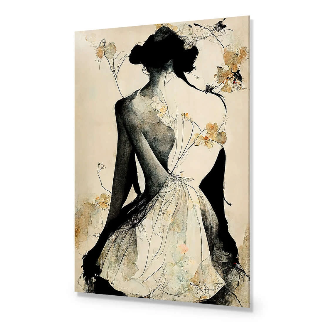 Elegant Back Elegant Back -WALL ART DESGIN SALE elegant back acrylic glass no border no frame 45x30cm 741792