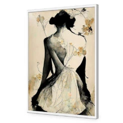 Elegant Back 17 Elegant Back -WALL ART DESGIN SALE elegant back acrylic glass no border white frame 45x30cm 394541