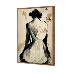 Elegant Back 8 Elegant Back -WALL ART DESGIN SALE elegant back canvas natural floating frame 45x30cm 116239