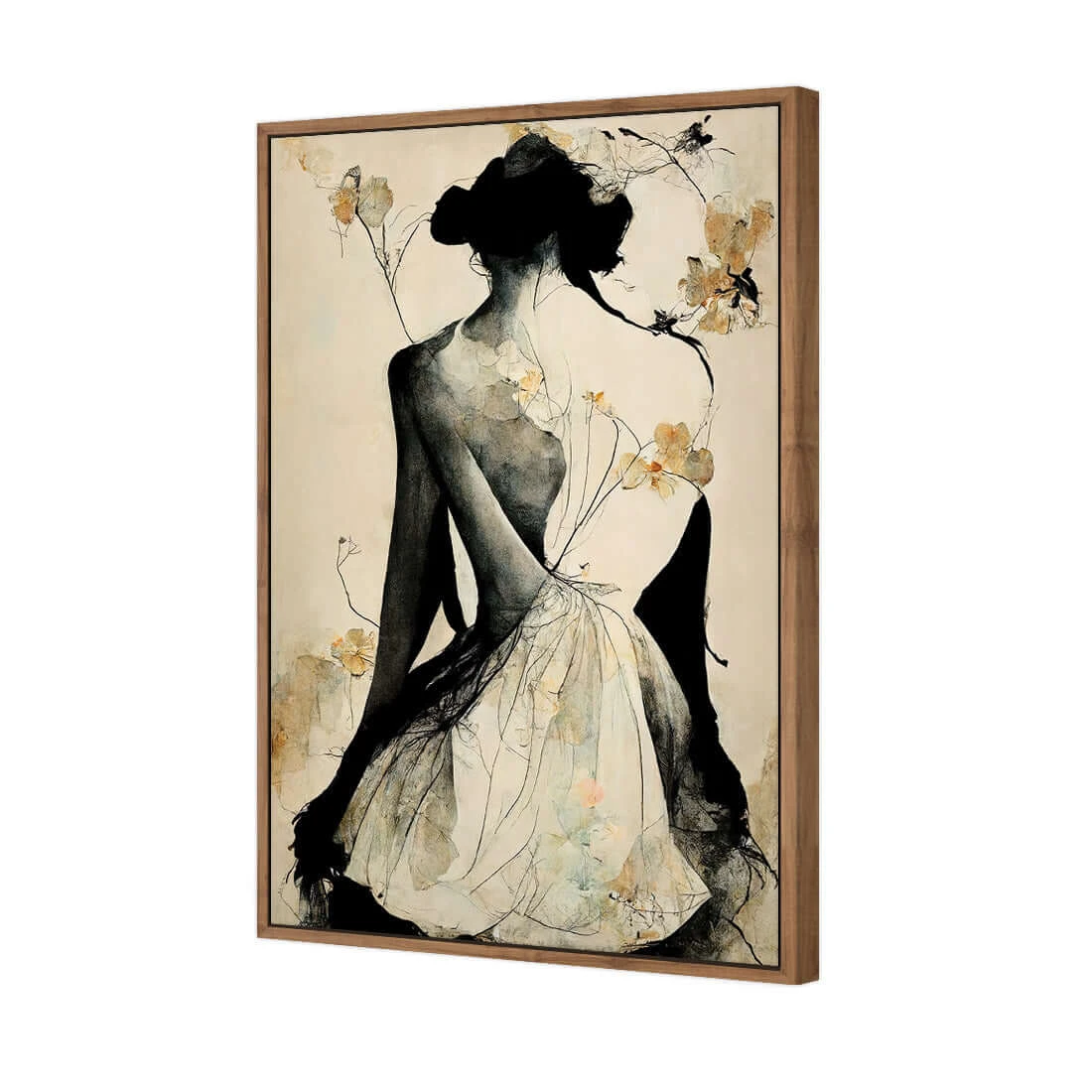 Elegant Back Elegant Back -WALL ART DESGIN SALE elegant back canvas natural floating frame 45x30cm 116239