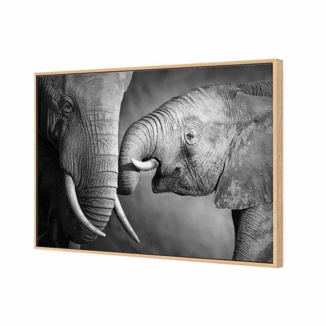 Elephant And Mum Canvas Art Elephant And Mum Canvas Art -WALL ART DESGIN SALE elephant and mum canvas art 45x30cm oak frame 564127