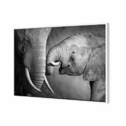 Elephant And Mum Canvas Art 7 Elephant And Mum Canvas Art -WALL ART DESGIN SALE elephant and mum canvas art 45x30cm white frame 605353