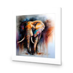 Elephant Runway II -WALL ART DESGIN SALE elephant runway ii acrylic glass with border no frame 37x37cm 695323