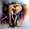 Elephant Runway II -WALL ART DESGIN SALE elephant runway ii canvas stretched canvas 37x37cm 210335