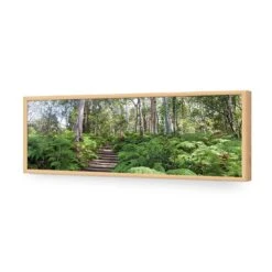 Ellenborough Falls -WALL ART DESGIN SALE ellenborough falls acrylic glass no border oak frame 90x30cm 922241