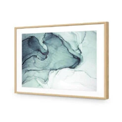 Emerald River I 12 Emerald River I -WALL ART DESGIN SALE emerald river i acrylic glass with border oak frame 45x30cm 919602