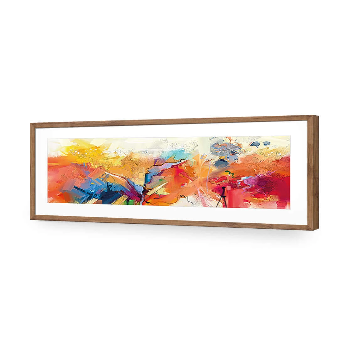 Emerging Palettes (Long) Emerging Palettes (Long) -WALL ART DESGIN SALE emerging palettes long acrylic glass with border natural frame 90x30cm 238587