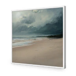 Endless Beach -WALL ART DESGIN SALE endless beach acrylic glass no border white frame 37x37cm 266868