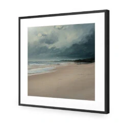 Endless Beach -WALL ART DESGIN SALE endless beach acrylic glass with border black frame 37x37cm 283527