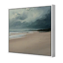 Endless Beach -WALL ART DESGIN SALE endless beach canvas white floating frame 37x37cm 355005