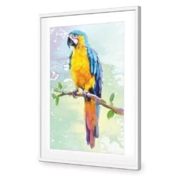 Exotic Macaw, Watercolour 12 Exotic Macaw, Watercolour -WALL ART DESGIN SALE exotic macaw watercolour canvas stretched canvas 45x30cm 368008