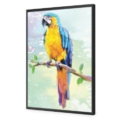 Exotic Macaw, Watercolour 16 Exotic Macaw, Watercolour -WALL ART DESGIN SALE exotic macaw watercolour canvas stretched canvas 45x30cm 545849