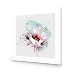 Explosion Of White -WALL ART DESGIN SALE explosion of white acrylic glass with border no frame 37x37cm 184277