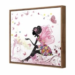 Fantasy Fairy Canvas Art -WALL ART DESGIN SALE fantasy fairy canvas art 30x30cm natural frame 172981