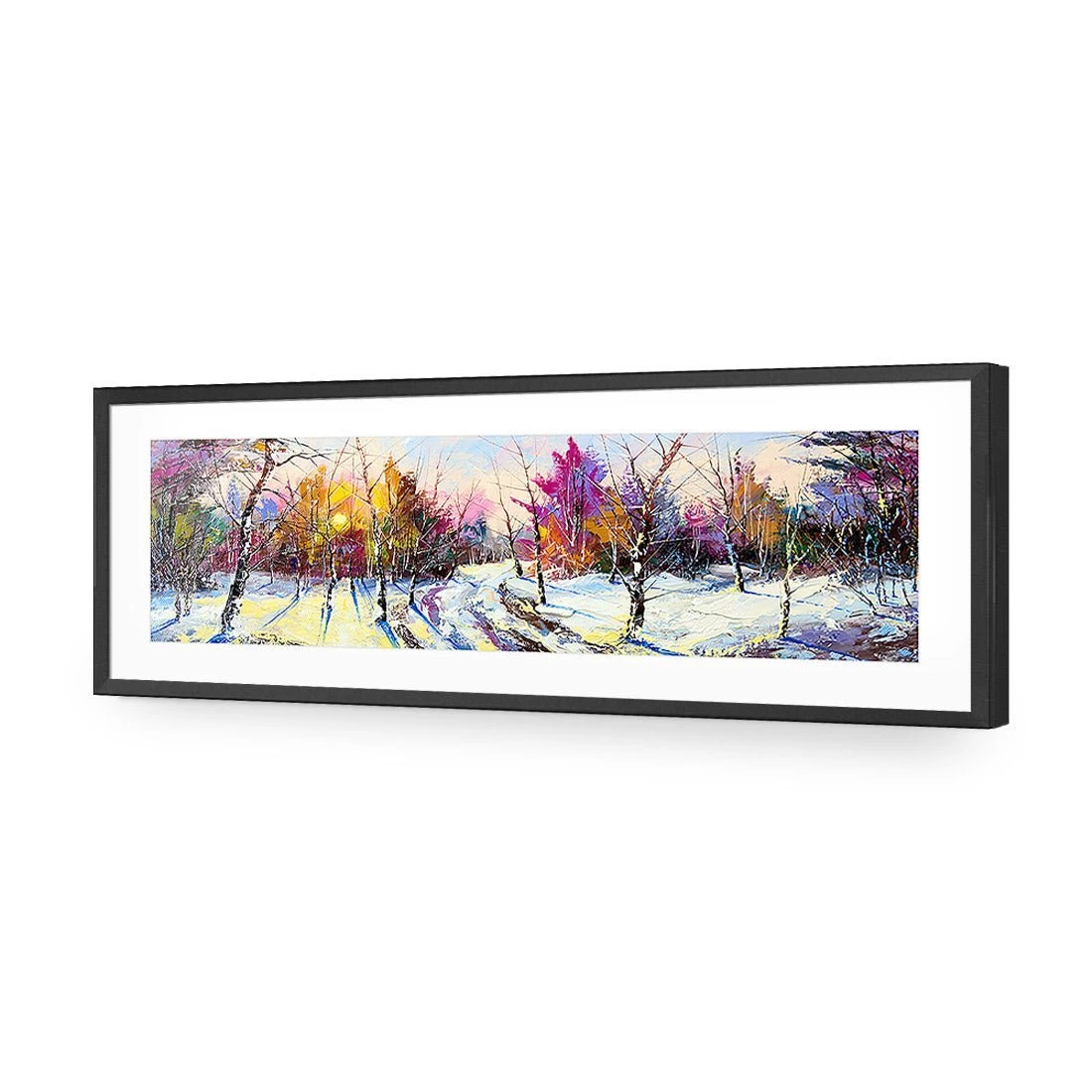 Fantasy Forest, Long Acrylic Print Art Fantasy Forest, Long Acrylic Print Art -WALL ART DESGIN SALE fantasy forest long acrylic print art with border black frame 60x20cm 339643