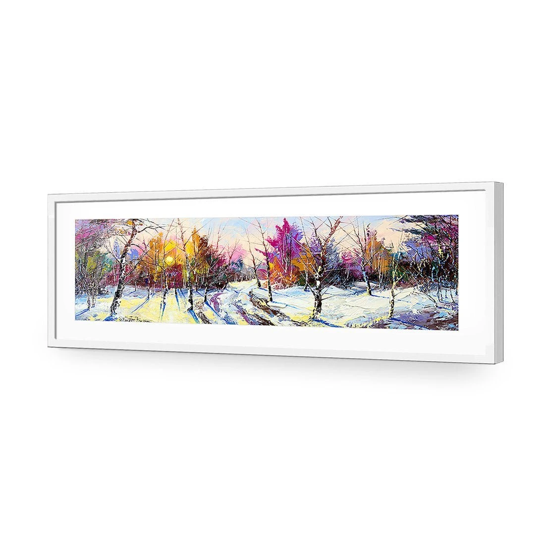 Fantasy Forest, Long Acrylic Print Art Fantasy Forest, Long Acrylic Print Art -WALL ART DESGIN SALE fantasy forest long acrylic print art with border white frame 60x20cm 344218