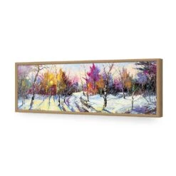 Fantasy Forest, Long Acrylic Print Art 12 Fantasy Forest, Long Acrylic Print Art -WALL ART DESGIN SALE fantasy forest long acrylic print art without border oak frame 60x20cm 742816