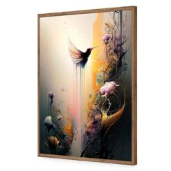 Fantasy Hummingbird I -WALL ART DESGIN SALE fantasy hummingbird i acrylic glass no border natural frame 45x30cm 612214