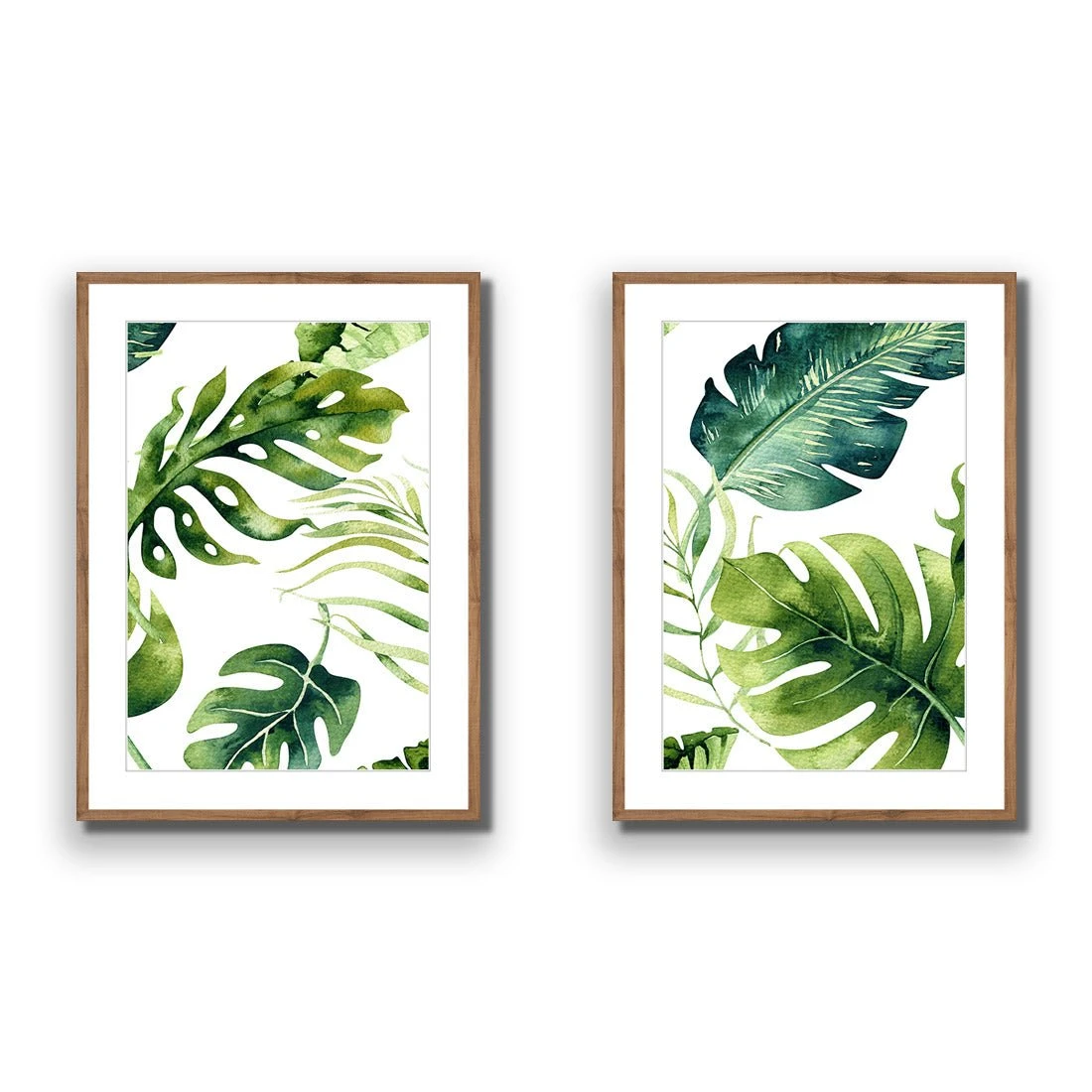 Fascinating Foliage Perfect Pair Fascinating Foliage Perfect Pair -WALL ART DESGIN SALE fascinating foliage perfect pair acrylic glass with border natural frame 45x30cm 278565