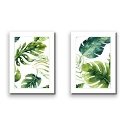 Fascinating Foliage Perfect Pair 11 Fascinating Foliage Perfect Pair -WALL ART DESGIN SALE fascinating foliage perfect pair acrylic glass with border no frame 45x30cm 531544