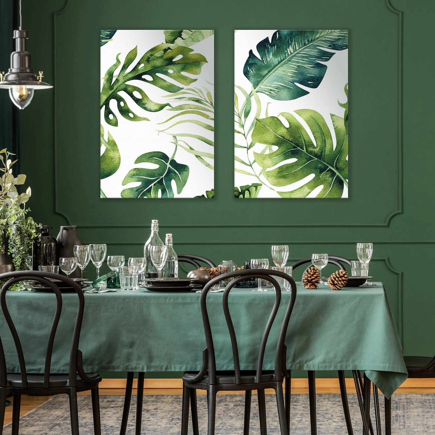 Fascinating Foliage Perfect Pair Fascinating Foliage Perfect Pair -WALL ART DESGIN SALE fascinating foliage perfect pair canvas stretched canvas 45x30cm 355567