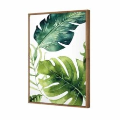 Fascinating Foliage Version 02 Canvas Art -WALL ART DESGIN SALE fascinating foliage version 02 canvas art 45x30cm natural frame 711136