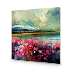 Field Of Pink -WALL ART DESGIN SALE field of pink acrylic glass no border no frame 37x37cm 746009