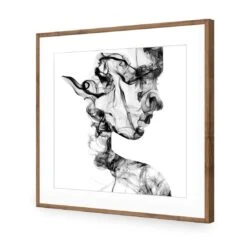 Figuratively Smoking -WALL ART DESGIN SALE figuratively smoking acrylic glass with border natural frame 37x37cm 904360