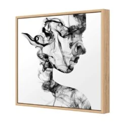 Figuratively Smoking -WALL ART DESGIN SALE figuratively smoking canvas oak floating frame 37x37cm 849295