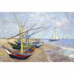 Fishing Boats By Van Gogh Canvas Art