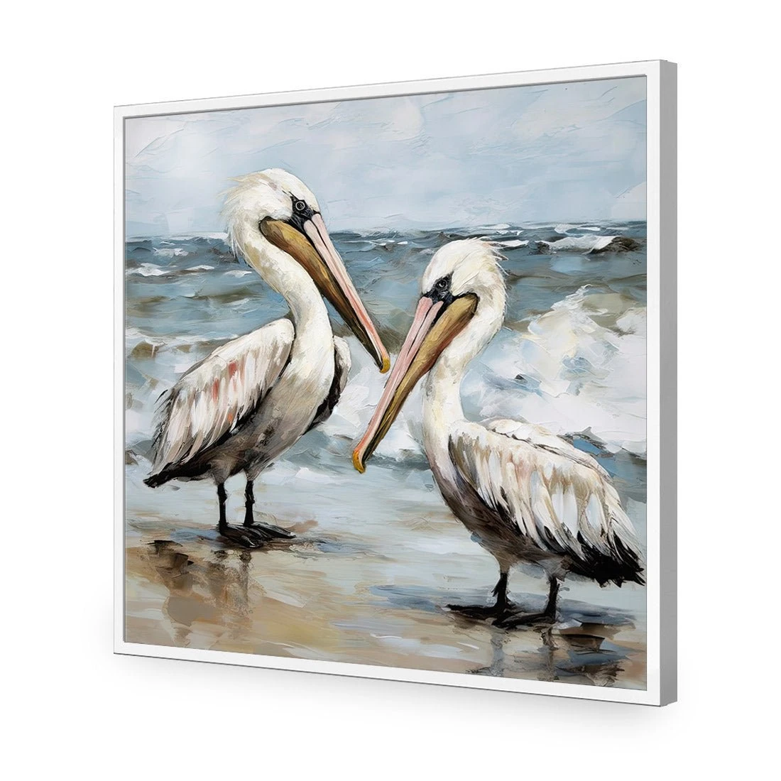 Fishing Buddies Fishing Buddies -WALL ART DESGIN SALE fishing buddies acrylic glass no border white frame 37x37cm 206889