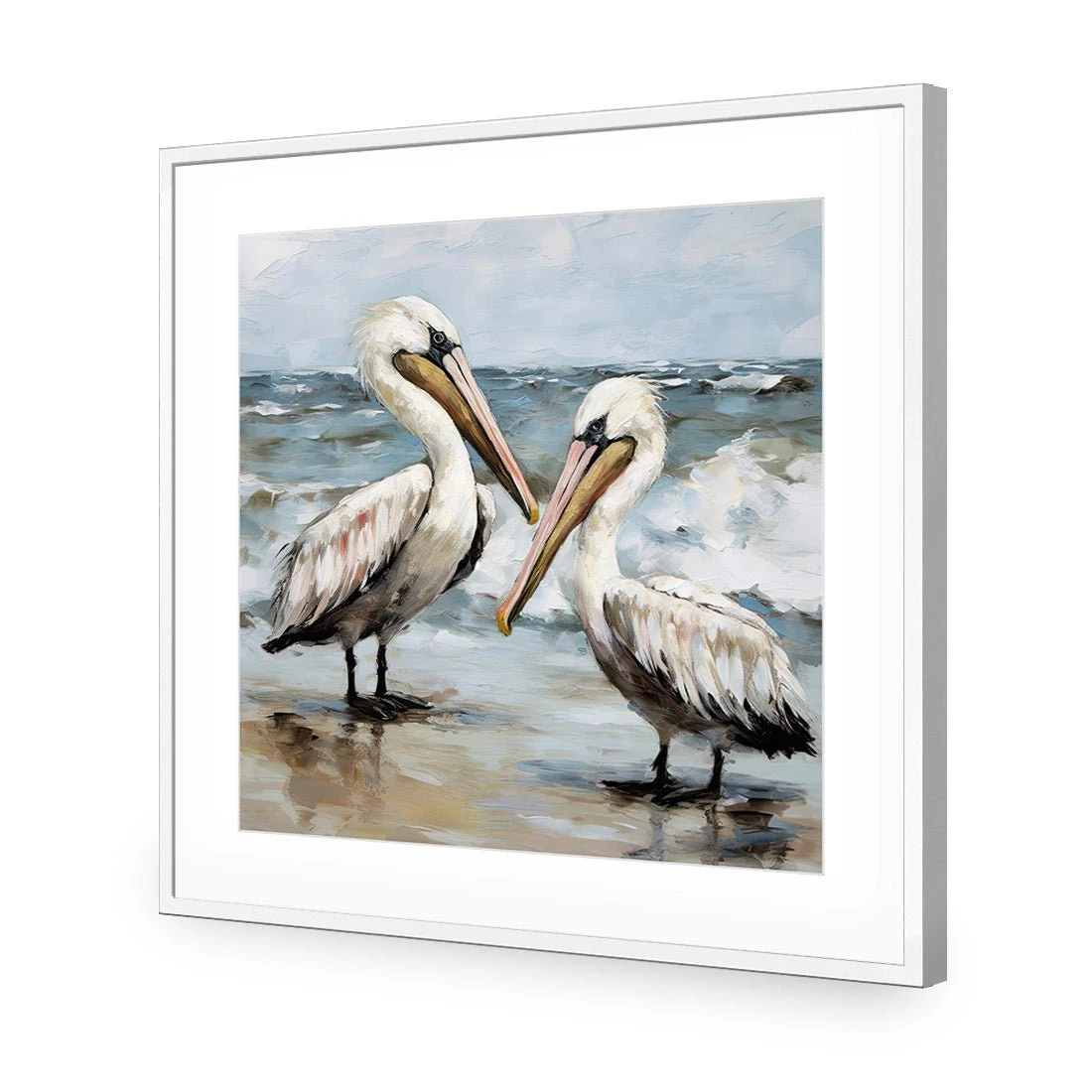 Fishing Buddies Fishing Buddies -WALL ART DESGIN SALE fishing buddies acrylic glass with border white frame 37x37cm 586389