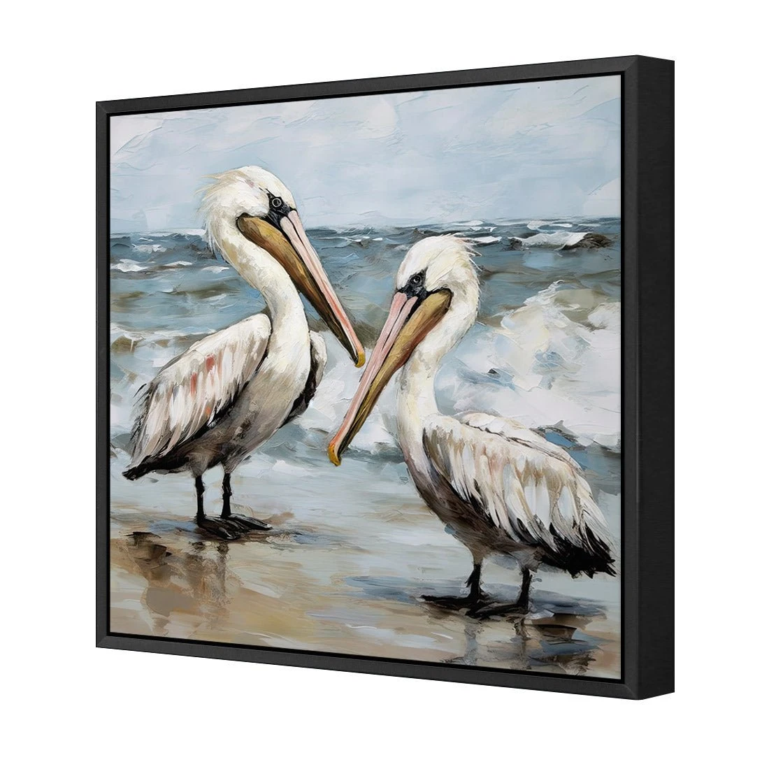 Fishing Buddies Fishing Buddies -WALL ART DESGIN SALE fishing buddies canvas black floating frame 37x37cm 637773