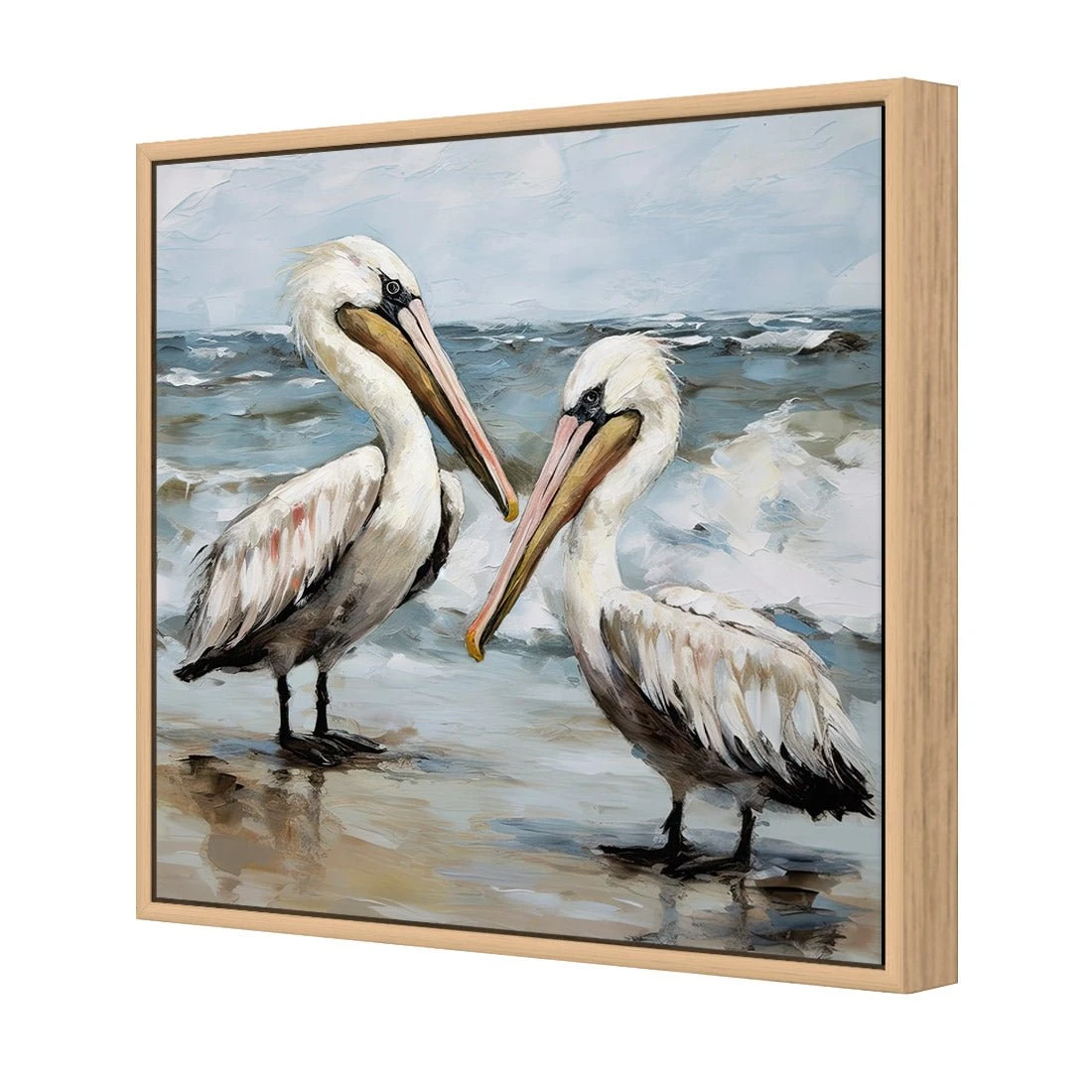 Fishing Buddies Fishing Buddies -WALL ART DESGIN SALE fishing buddies canvas oak floating frame 37x37cm 655603