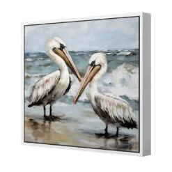 Fishing Buddies 5 Fishing Buddies -WALL ART DESGIN SALE fishing buddies canvas white floating frame 37x37cm 708976