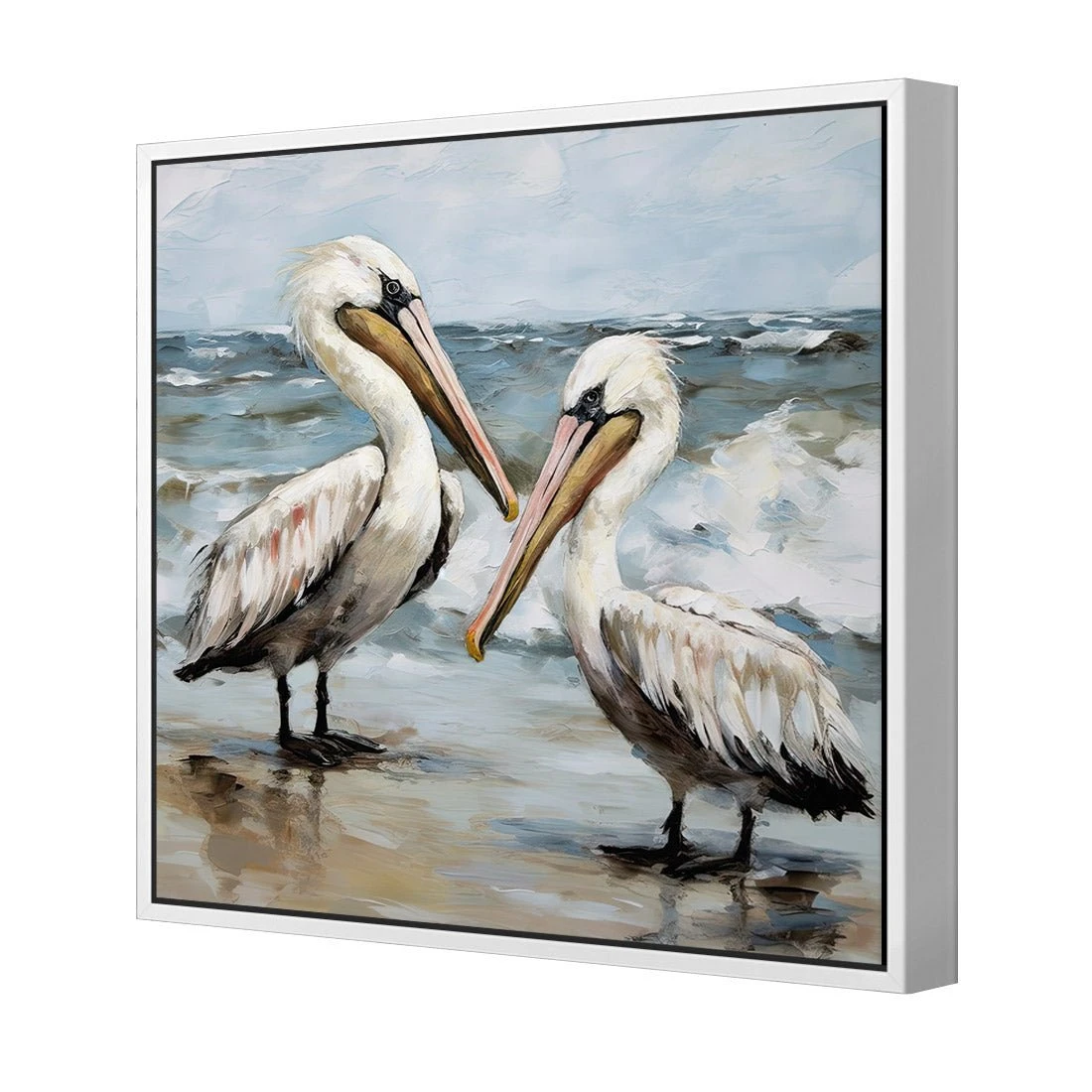 Fishing Buddies Fishing Buddies -WALL ART DESGIN SALE fishing buddies canvas white floating frame 37x37cm 708976