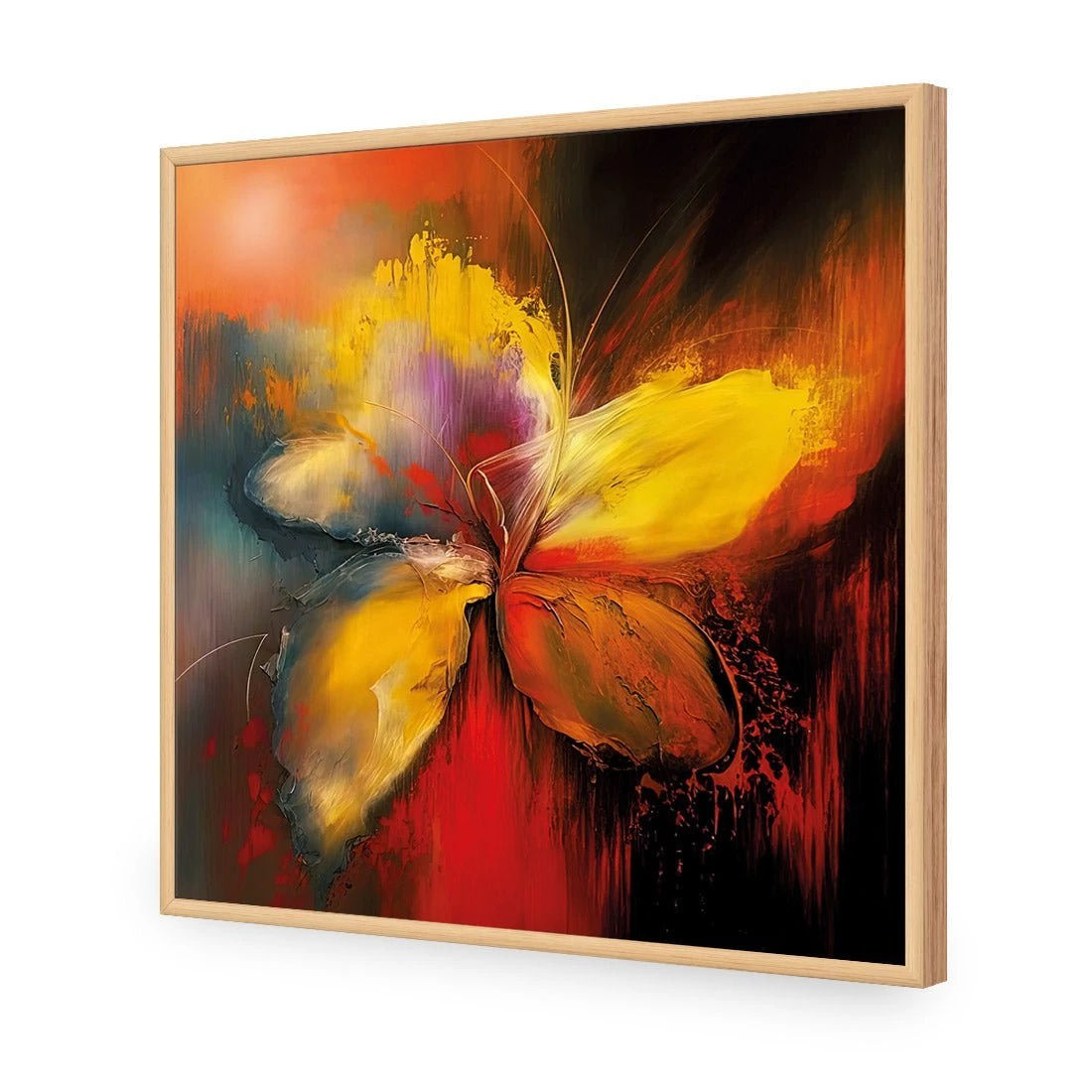 Five Painted Petals Five Painted Petals -WALL ART DESGIN SALE five painted petals acrylic glass no border oak frame 37x37cm 238556