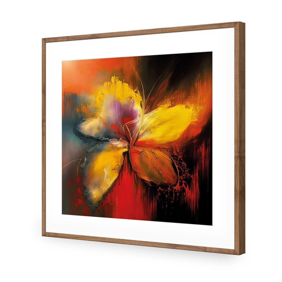 Five Painted Petals Five Painted Petals -WALL ART DESGIN SALE five painted petals acrylic glass with border natural frame 37x37cm 468396