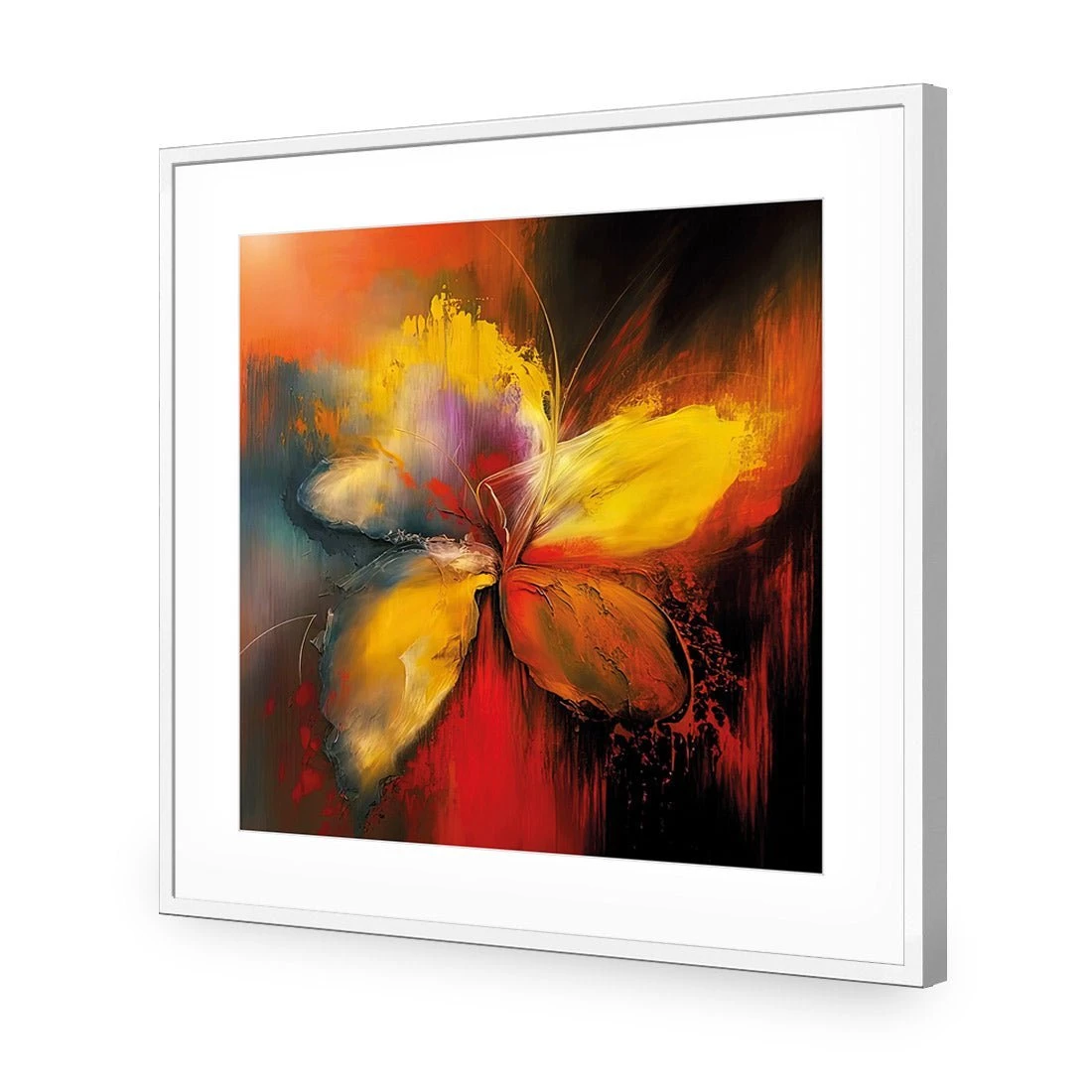Five Painted Petals Five Painted Petals -WALL ART DESGIN SALE five painted petals acrylic glass with border white frame 37x37cm 661062