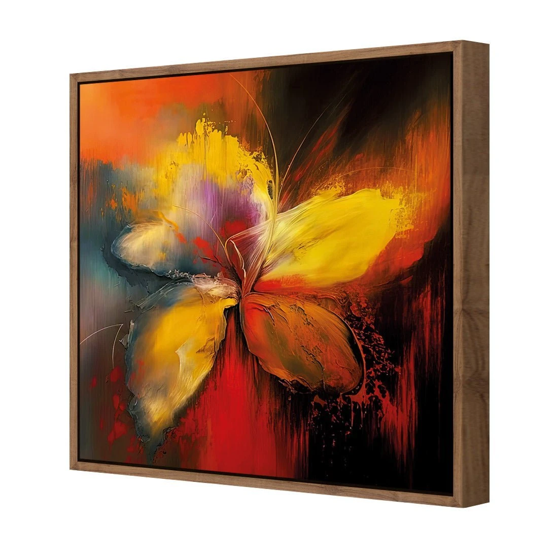 Five Painted Petals Five Painted Petals -WALL ART DESGIN SALE five painted petals canvas natural floating frame 37x37cm 846332