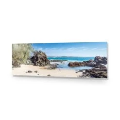 Flagstaff Lookout Beach -WALL ART DESGIN SALE flagstaff lookout beach acrylic glass no border no frame 90x30cm 184466