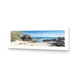 Flagstaff Lookout Beach -WALL ART DESGIN SALE flagstaff lookout beach acrylic glass with border no frame 90x30cm 320055