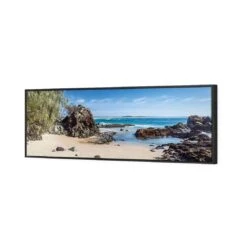 Flagstaff Lookout Beach -WALL ART DESGIN SALE flagstaff lookout beach canvas black floating frame 60x20cm 982817