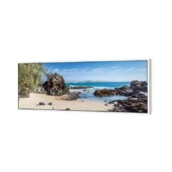 Flagstaff Lookout Beach -WALL ART DESGIN SALE flagstaff lookout beach canvas white floating frame 60x20cm 368702