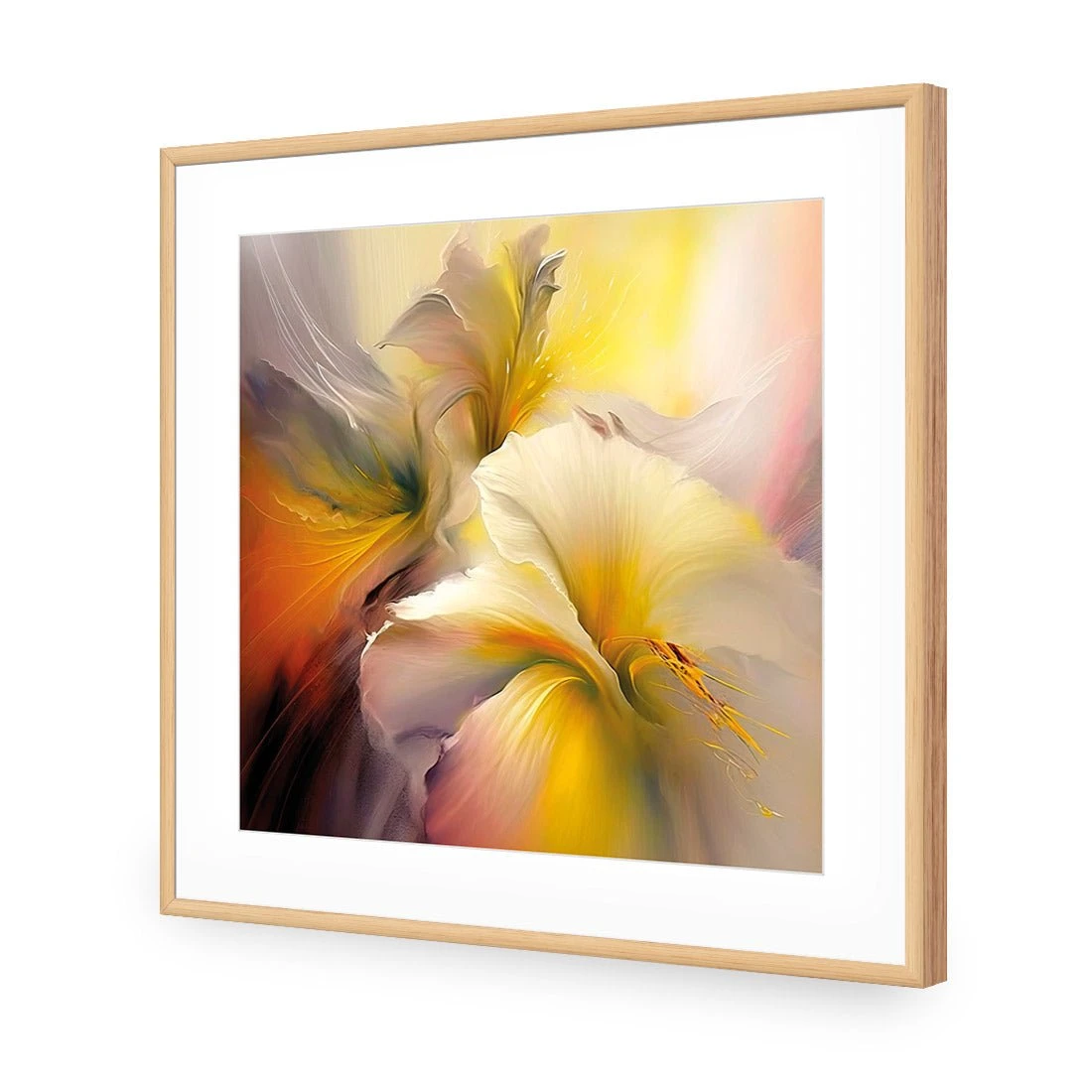 Fleeting Flowers I Fleeting Flowers I -WALL ART DESGIN SALE fleeting flowers i acrylic glass with border oak frame 37x37cm 906103