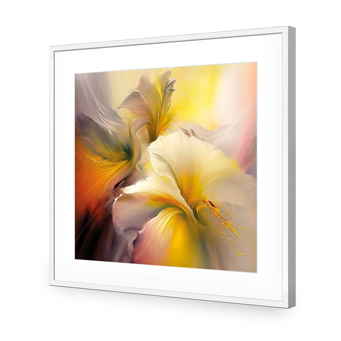 Fleeting Flowers I Fleeting Flowers I -WALL ART DESGIN SALE fleeting flowers i acrylic glass with border white frame 37x37cm 338821