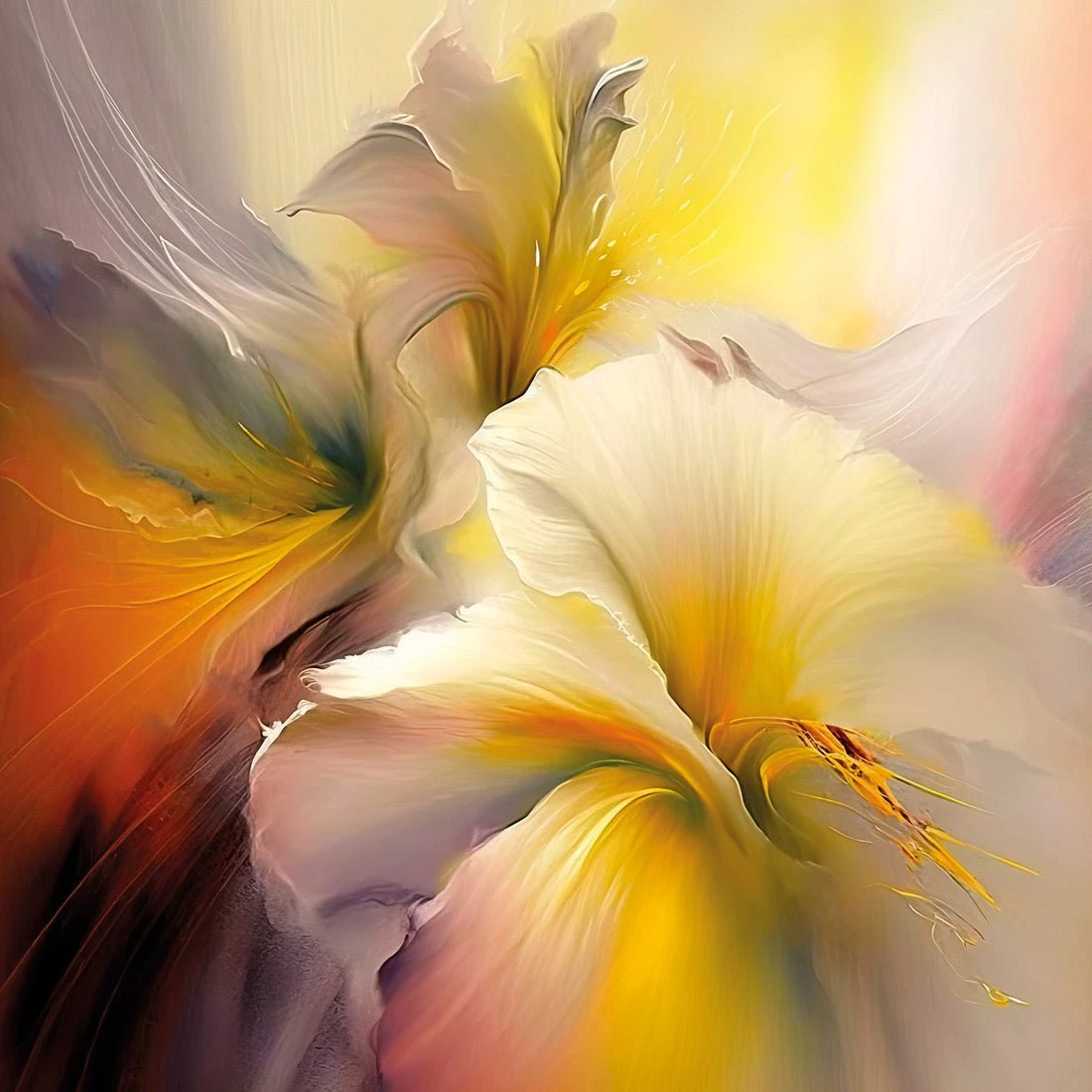 Fleeting Flowers I Fleeting Flowers I -WALL ART DESGIN SALE fleeting flowers i canvas stretched canvas 37x37cm 550168
